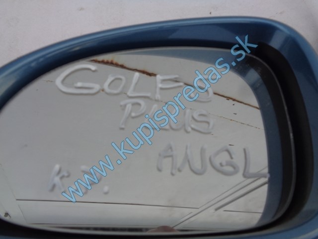ľavé spätné zrkadlo elektrické na vw volkswagen golf 5 plus, ANGLICKÉ, 